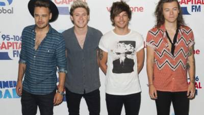 Liam Payne, Niall Horan, Louis Tomlinson y Harry Styles integran la banda juvenil 'One Direction'.