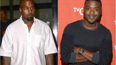 El irreverente Kanye West y el controversial cantante Ray J.