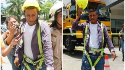 Trabajadores rescatados.