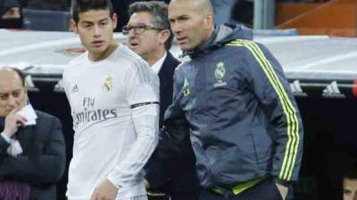 James Rodríguez no ha contado con el respaldo de Zidane.