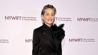 La actriz Sharon Stone, de 66 años de edad.