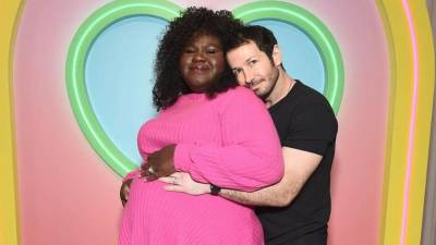 Gabourey Sidibe y su esposo Brandon Frankel.