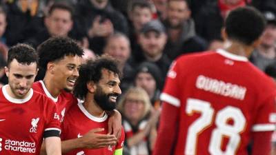 El egipcio Mohamed Salah se encargó de anotar el último gol en la paliza del Liverpool ante Toulouse por la Europa League.