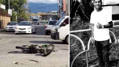 Marlon Montgomery Tatum Zelaya murió luego de sufrir un accidente de motocicleta.