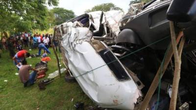 Foto ilustrativa de un accidente vial en Honduras.