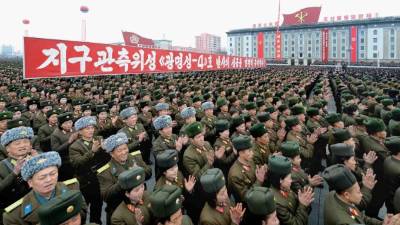 Norcorea celebró el lanzamiento de un satélite el pasado domingo.