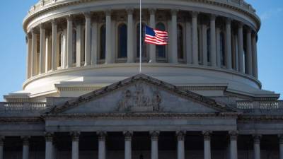 El Capitolio de los EE UU Se ve antes de un posible cierre parcial del gobierno en Washington. AFP
