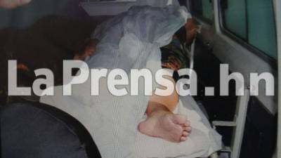 Ada Muñoz fue trasladada en una ambulancia a las instalaciones de Fusina en San Pedro Sula.