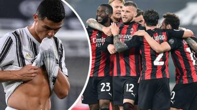 La Juventus de Cristiano Ronaldo fue goleada por el AC Milan en la Serie A.