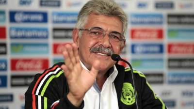 Ferreti durante la rueda de prensa de su presentación como técnico de la selección mexicana de fútbol.