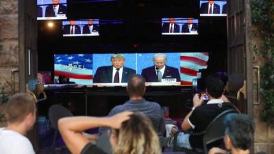 El caótico debate entre Trump y Biden es calificado como el peor de la historia electoral en EEUU./AFP.