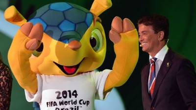 Fuleco, la mascota de Brasil 2014.