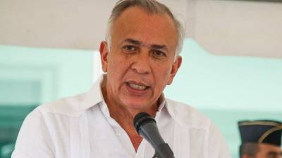 El presidente del Congreso, Mauricio Oliva, estuvo ayer en San Pedro Sula.