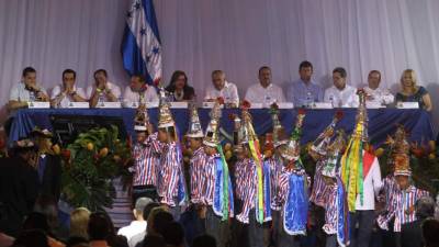 Sesión del Congreso Nacional en Gracias Lempira.