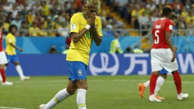 Neymar y Brasil decepcionaron en su primer partido del Mundial de Rusia. FOTO EFE.