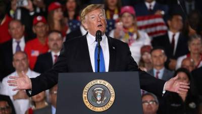 Trump enfrenta su primera demanda tras declarar emergencia nacional en EEUU por crisis en la frontera./AFP.