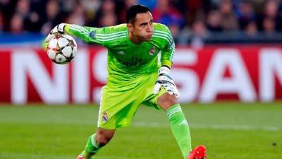 Keylor Navas durante el partido que el Real Madrid disputó ante el Basilea en Suiza.