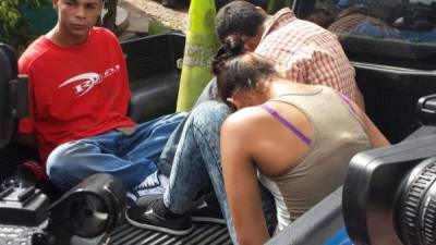 Los tres menores fueron capturados en el barrio Lempira de Tegucigalpa.