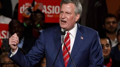 El alcalde de la ciudad de Nueva York, Bill de Blasio. EFE/Archivo