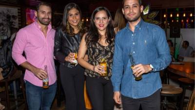 Miguel Larach, Alondra Caraccioli, Karen Osorio y Kervin García.