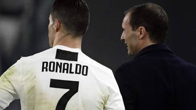 Allegri dará descanso a Cristiano Ronaldo contra el Atalanta. Foto AFP