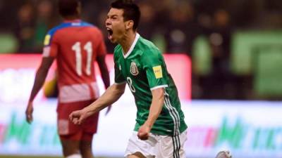 Hirving 'Chucky' Lozano puso a ganar a México ante Panamá. Foto AFP