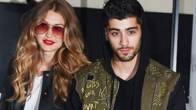 Gigi Hadid y Zayn Malik. Foto archivo.