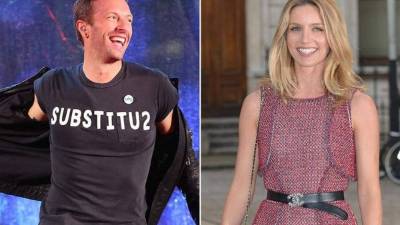 El cantante Chris Martin y Annabelle Wallis.