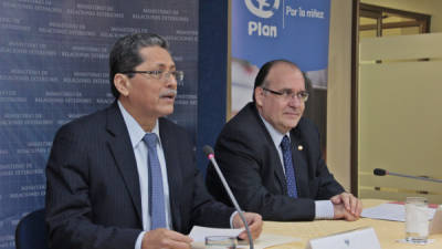 El Ministro de Relaciones Exteriores de El Salvador, Jaime Miranda.