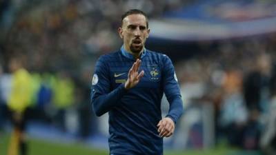 Franck Ribéry no mira tan difícil el grupo de Francia en el Mundial de Brasil.
