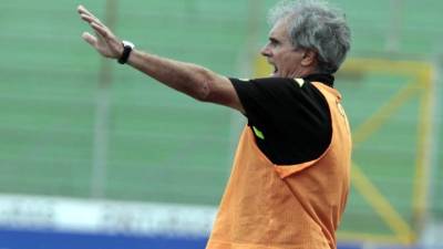 Mario Zanabria durante el partido contra el Motagua. Foto Juan Salgado