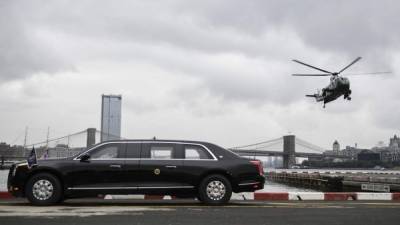 El presidente estadounidense, Donald Trump, estrenó su nueva limusina presidencial en las calles de Nueva York donde se encuentra para asistir a la Asamblea General de la ONU esta semana.