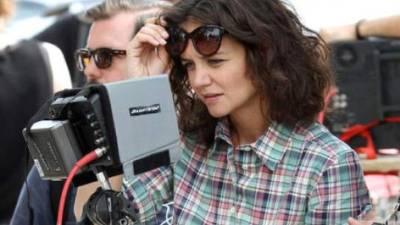 Katie Holmes mientras dirige “All We Had”.