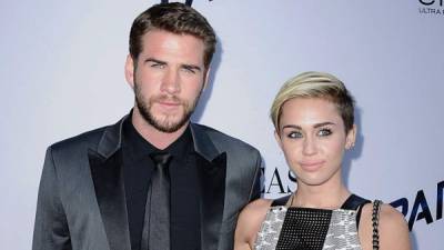 Liam Hemsworth y Miley Cyrus.