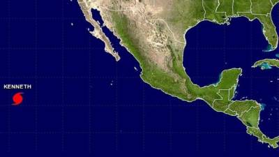 Kenneth es el undécimo ciclón tropical que se forma en esta temporada de huracanes en aguas del Pacífico mexicano.