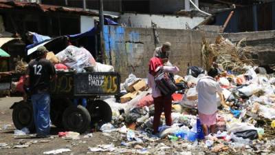 A diario se botan toneladas de basura en el mercado Dandy. Foto: Jordan Perdomo.