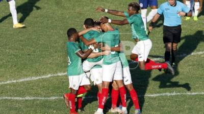 El Marathón se impone al Olimpia en la ida de la final de grupos del Torneo Apertura 2020. Foto Neptalí Romero