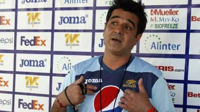 Diego Vázquez habló en rueda de prensa.