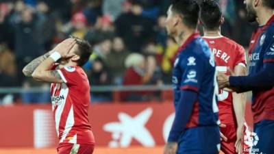 El Girona cayó derrotado en su propia casa contra el Huesca. Foto LaLiga.es