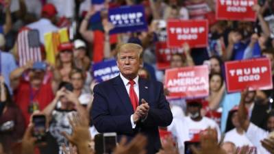 Trump lanzó su campaña para la reelección en Florida, uno de los estados péndulos en los comicios generales./AFP.