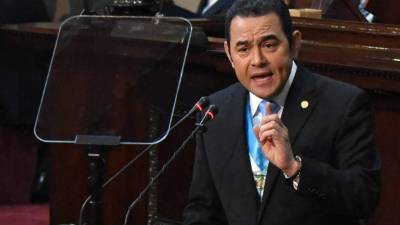El presidente de Venezuela, Jimmy Morales. Foto: AFP