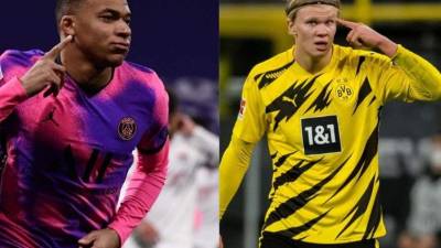 Bombazo.. Real Madrid prepara un ambicioso plan para poder fichar a nada más y nada menos que a Mbappé y Haaland, los cracks del PSG y Dortmund respectivamente. La prensa española revela la lista de los cracks que dejarán al cuadro blanco. Fotos AFP, Facebook Mbappé y Haaland.