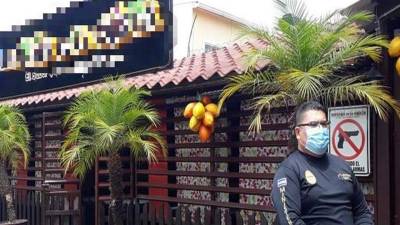 Uno de los restaurantes allanados en Tegucigalpa en la operación “Libertad”.
