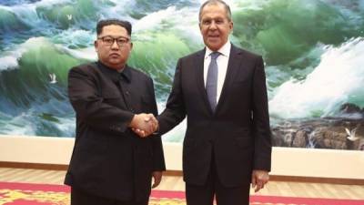Lavrov realizó una visita sorpresa a Kim Jong-un en Pyongyang.