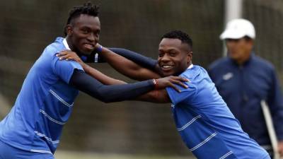 Alberth Elis y Kevin Álvarez son amigos inseparables. Foto Juan Salgado/Enviado Especial