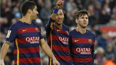 El tridente de los blaugranas no se podrá ver hoy.