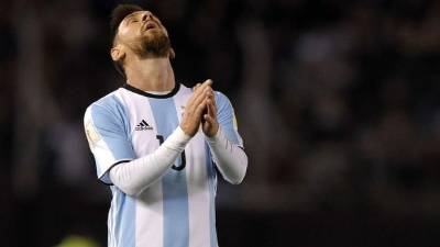 Messi no pudo contra Venezuela. Foto AFP