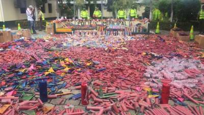 La pólvora será quemada en el crematorio municipal.