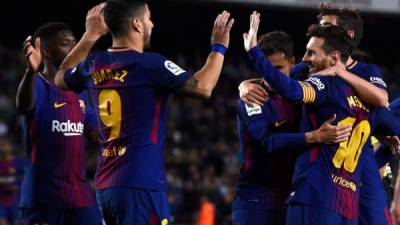 El Barcelona ha hecho historia con el triunfo sobre el Leganés. Foto AFP