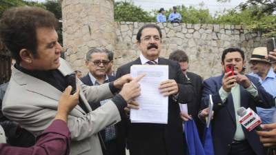 Salvador Nasralla, líder del PAC, y Manuel Zelaya, presidente de Libre, esperan y no descartan que el Partido Liberal se sume a la coalición política.